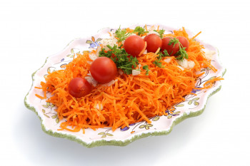 Carottes râpées assaisonnées